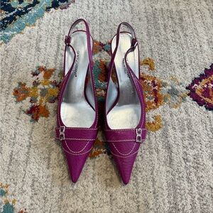 Vintage Dolce&Gabbana Purple Pink Slingback Heels Size 39